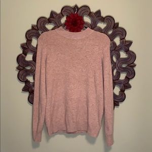 Beige mock neck sweater size Large